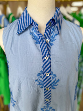 Chambray Tropic Dream Midi Dress