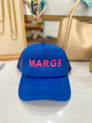 Margs Dark Blue & Fuchsia Trucker Hat