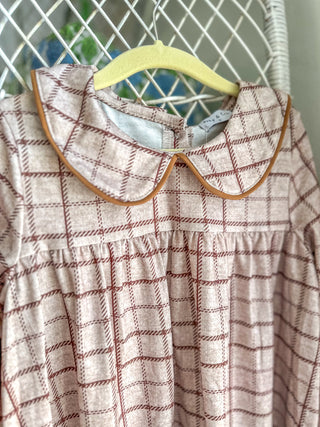 Brown Plaid Dress