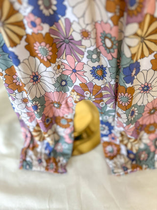 Brighton Floral Ruffle Sleeve Romper