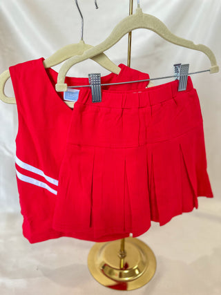 Red Go Fight Win Cheerleader Uniform