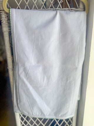 Green Picot Trim Receiving Blanket