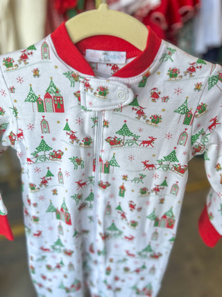 Baby Loren Christmas Footies