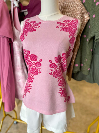 Pink Floral Moment Peplum Top