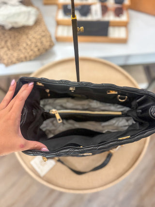 Black DQ Blair Tote Bag | Caroline Hill