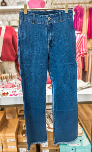 Medium Denim Adaptable Fabric Pants