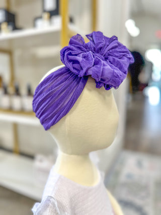 Frilly Frou Purple Grape Bow Headband