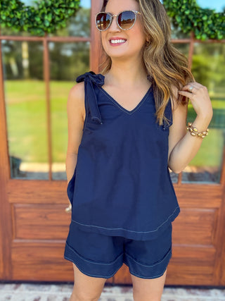 The Navy Weekend Away Shorts Set