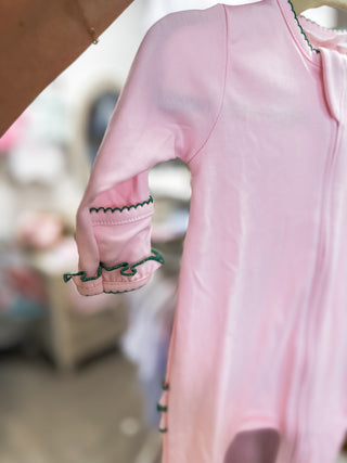 Pink Mini Mallard Ruffle Footie