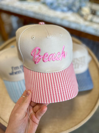 Pink Beach Two Toned Trucker Hat