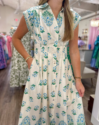 Cream Lovely Little Petals Midi Dress