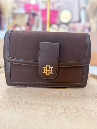 Chocolate S Collins Crossbody | Caroline Hill