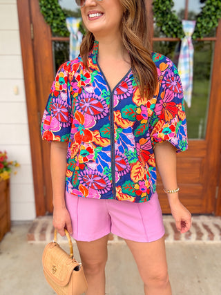 Tropical Escape Floral Top