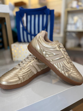 Elise Gold Combo Sneaker