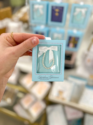 6-12MTHS Classic White Pearl Bracelet