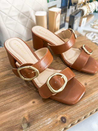 Chestnut Caption 03 Double Strap Heel