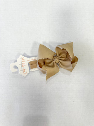 Oatmeal XL Headband Bow