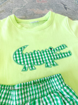Albert Alligator Shorts Set