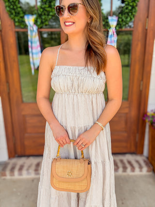 empire waist midi dresses Empire Waist Midi Dress - Short Bell Sleeve Maxi Dress - Sweetheart Neck Summer Women Dress - Bustier Back Dress