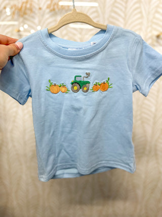 Pumpkin Embroidery Shirt