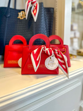 Red & White Scarf Styling Gift Set