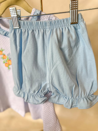 Pumpkin Embroidery Bloomer Set