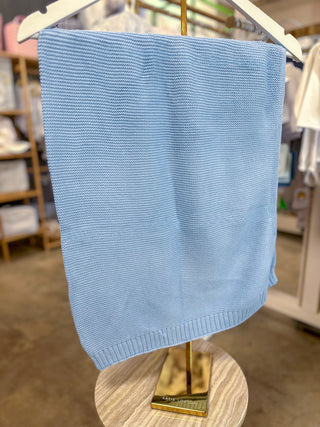 Baby Blue Nap Time Cotton Blanket