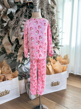Kid's Candy Cane Cutie Long Sleeve PJ Set