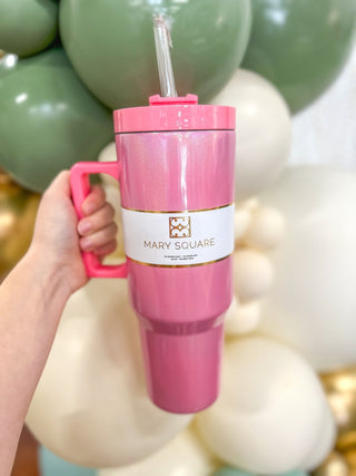 40 Oz. Pearlized Pink Take It To Go Tumbler - Everyday EDEN Boutique & Gifts