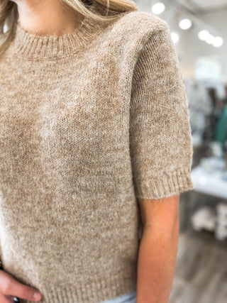 Mocha Timeless Ease Sweater Top