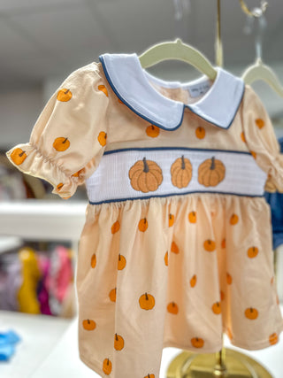 Khaki Pumpkin Trio Embroidery Bloomer SET