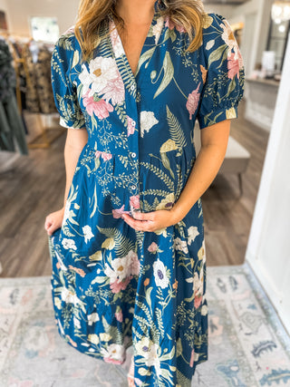 Teal A Once in a Lifetime Love Midi Dress