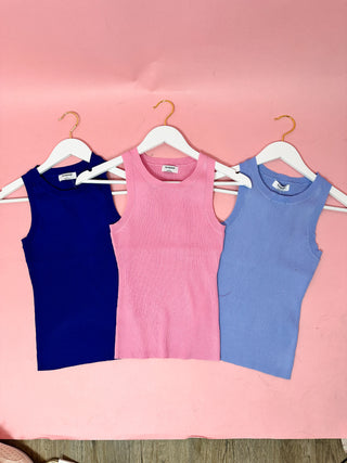 Blue BP Basic Sweater Knit Tank