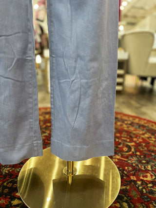 Cornflower Blue Patch Pocket Wide Leg Pants