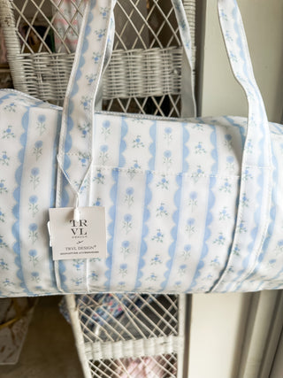 TRVL Blue Ribbon Floral Weekender Duffel Bag