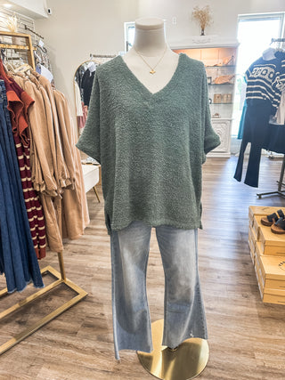 Basil V-Neck On Cozy Days Wear Me Top