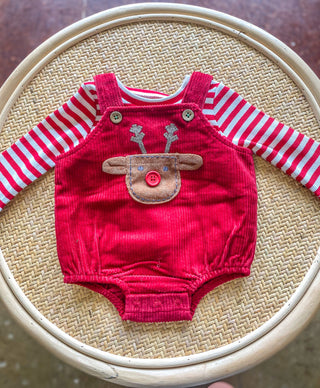 Reindeer Corduroy Bubble Set