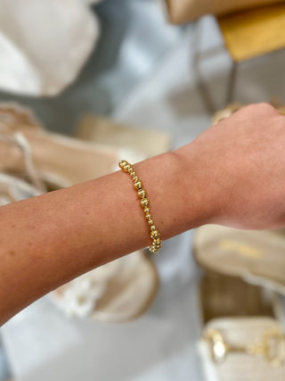 Sylvia Gold Beaded Bracelet