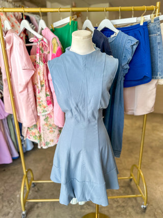 The Baby Blue Belle Mini Dress