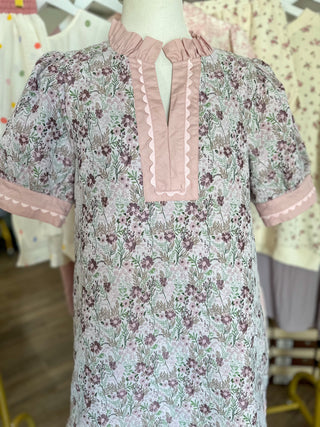 Little Pink Floral Mini Dress