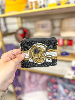 Saints Game Day Beaded Pouch