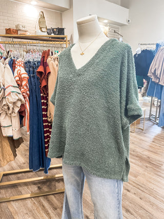 Basil V-Neck On Cozy Days Wear Me Top