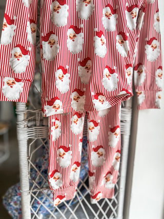 Red Toddler Vintage Santa Pajama Pants Set