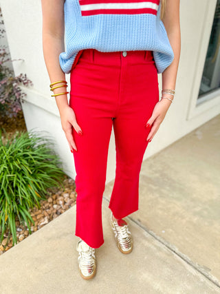 Red Hot Adaptable Fabric Pants