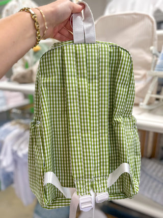 TRVL Moss Gingham Backpacker