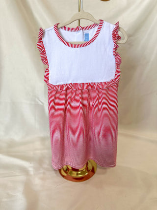 Alice Dress - Red Stripe