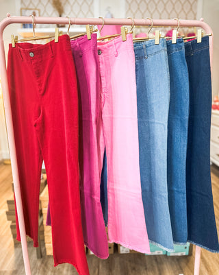 Light Denim Adaptable Fabric Pants