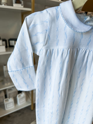 Blue Twirls Gown