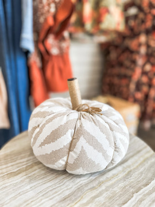 Small Zebra Pumpkin Sitter
