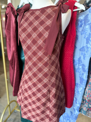 The Merry Little Plaid Mini Dress